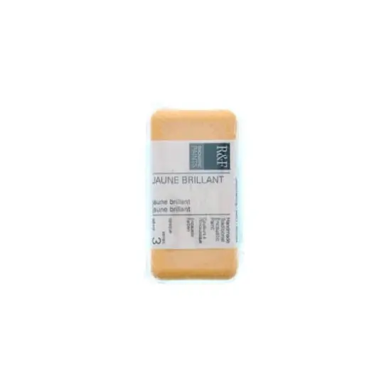 R&F&reg; Encaustic Paint Cake, 40mL Jaune Brilliant {1}