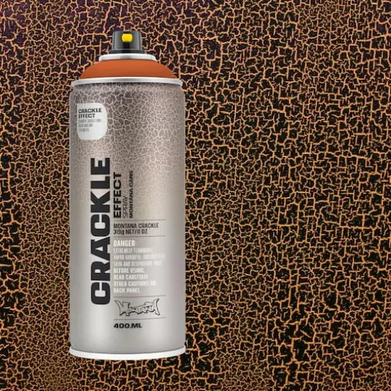 Montana&trade; Cans Crackle Effect Spray Paint, 400mL Copper Brown {4}