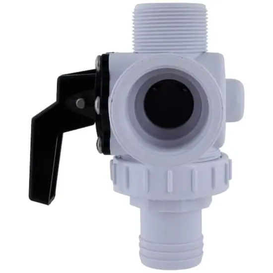 Swim Central 6.25" White HydroTools Swimming Pool & Spa Standard Right Outlet 3-Way Ball Valve {3}