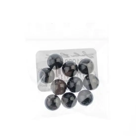 Preciosa Maxima Gemcolor 10mm Glass Pearls, 10ct. Magic Black {3}