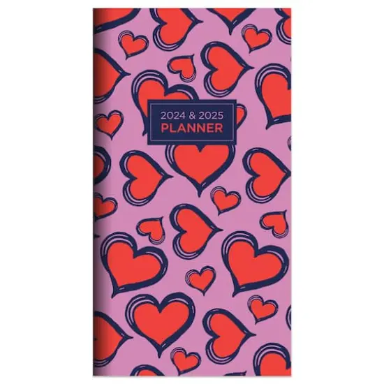 2024-2025 Lovely Hearts Monthly Pocket Planner {1}
