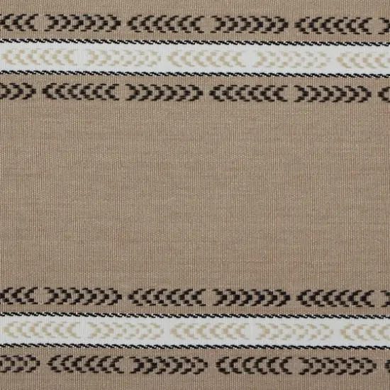 DII&reg; 108" Dobby Striped Fringe Ribbed Table Runner Dobby Stone {5}