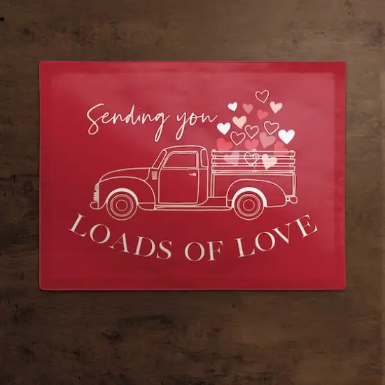 Loads of Love Truck 14" x 18" Cotton Twill Placemat {3}