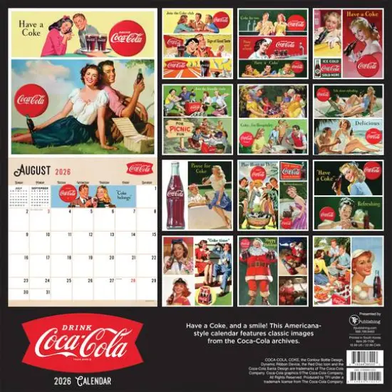 2026 Coke: Vintage Nostalgia Wall Calendar {6}