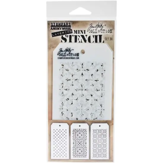Stampers Anonymous Tim Holtz&reg; Mini Layered Stencil Set #30 {1}