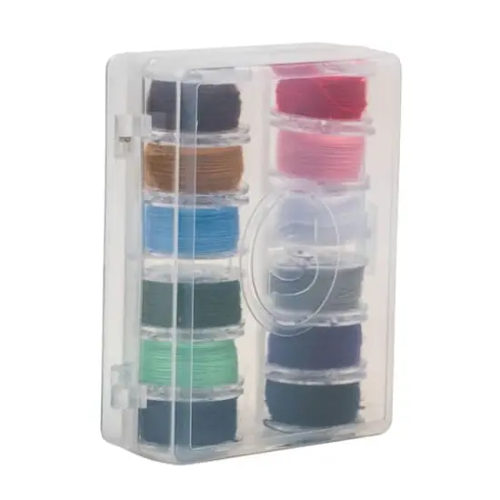 SINGER&reg; Multicolor Class 15J Sewing Bobbin Set with Storage Case {4}