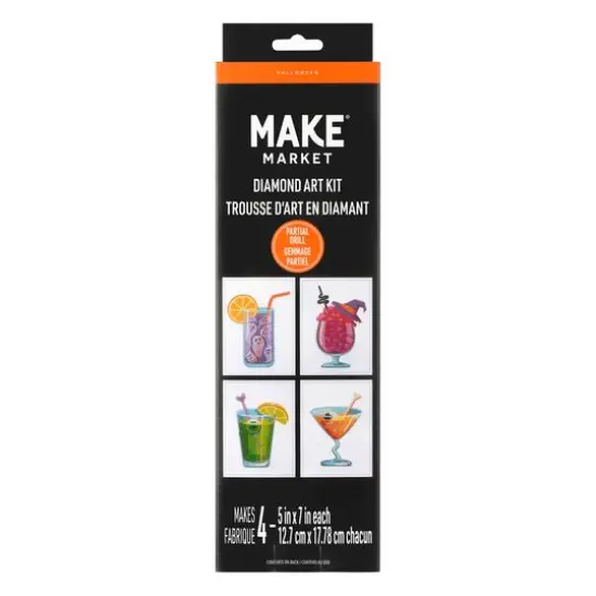 5" x 7" Cocktails Diamond Art Kit by Make Market® {1}