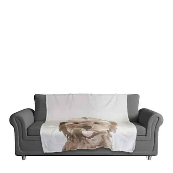 50" x 60" Sweet Puppy Coral Fleece Blanket {3}