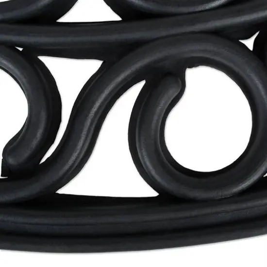 DII&reg; J&M Iron Heart Half Round Rubber Doormat {3}