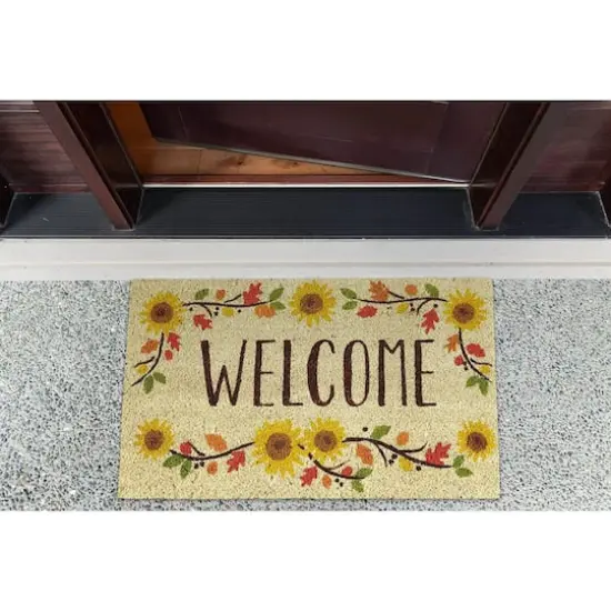 DII&reg; Welcome Sunflowers Doormat {4}