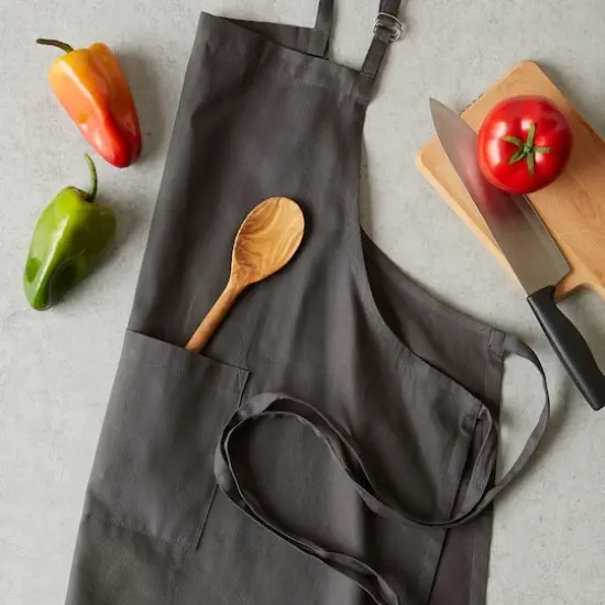 DII&reg; Chino Chef Apron Mineral Gray {9}