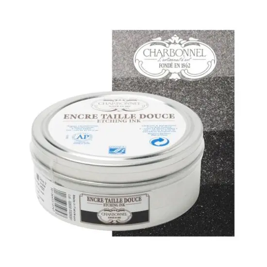 Charbonnel Etching Ink, 200mL Black Luxe {6}