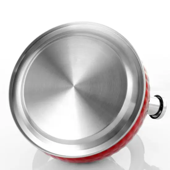 MegaChef 3L Red Stovetop Whistling Kettle {3}