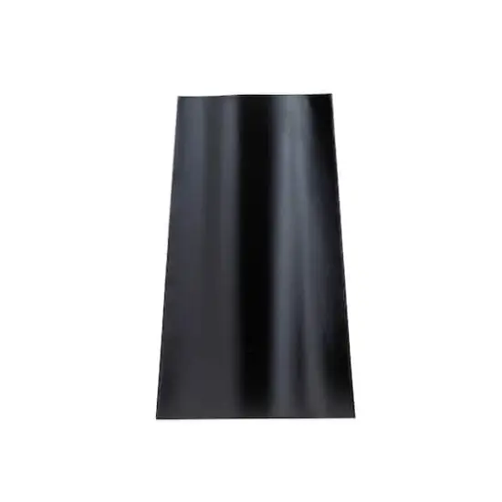 14" Black Modern Metal Vase {1}