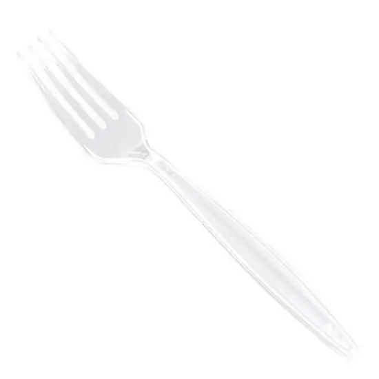 JAM Paper Premium Plastic Forks, 100ct. Clear {4}