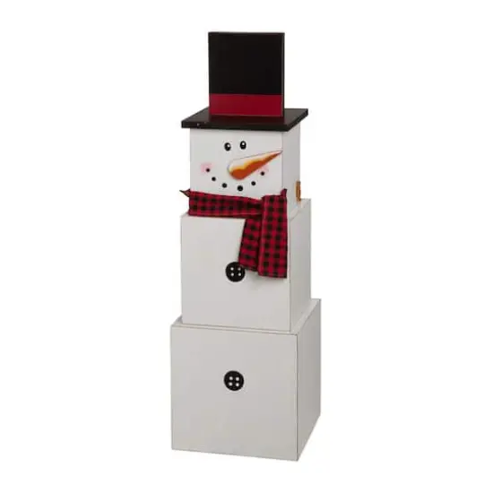 Glitzhome® 36" Double-Sided Snowman & Scarecrow Porch Décor {3}