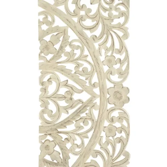 48" Beige Traditional Wood Wall Decor Set {3}