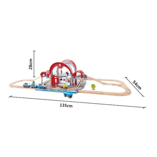 Hape Grand City Station: Light & Sound Play Railway Set {8}
