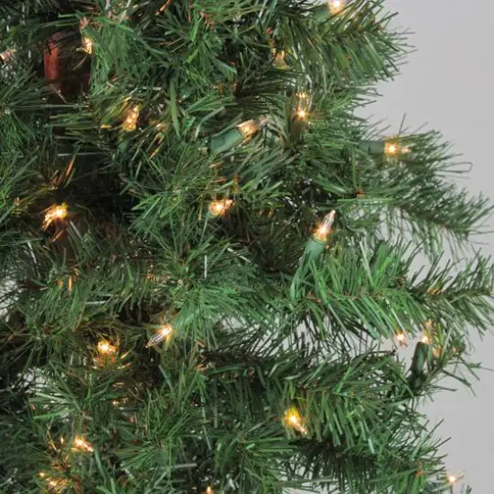 3ft., 4ft., & 5ft. Pre-Lit Woodland Alpine Artificial Christmas Tree Set, Clear Lights {3}