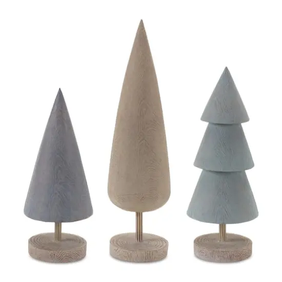 Modern Tabletop Pine Tree Set {3}