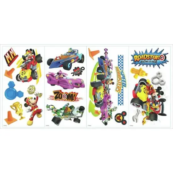 RoomMates Disney® Mickey And The Roadsters Racers Peel & Stick Wall Decals {4}