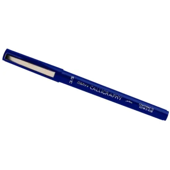 JAM Paper 3.5mm Thick Calligraphy Pen, 2ct. Blue {1}