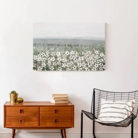 Flowers In The Grass 30" x 20" Canvas Wall Art {5}