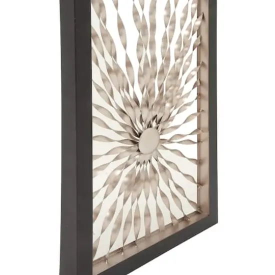 Silver Contemporary Abstract Metal Wall D&eacute;cor {5}