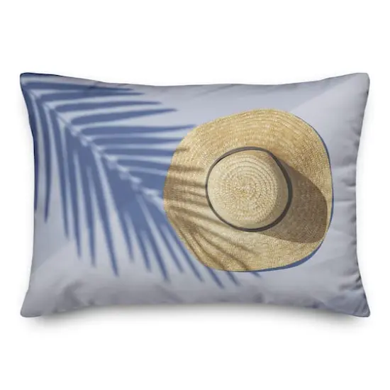 Sun Hat Scene Throw Pillow {3}