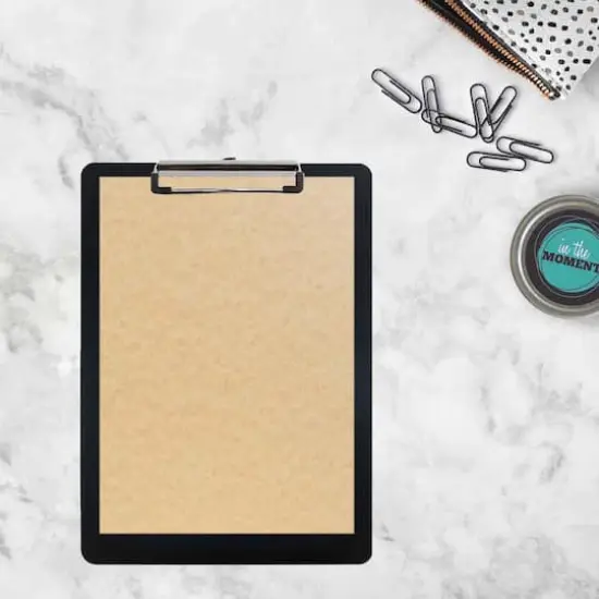 JAM Paper Letter Size Aluminum Clipboard Black {6}