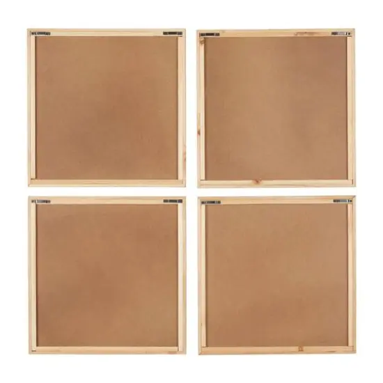 Brown Wood Geometric Wall D&eacute;cor Set {6}