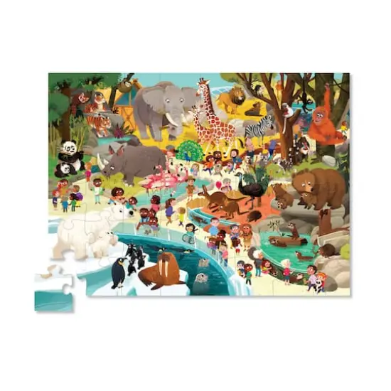 Crocodile Creek&reg; Day at the Zoo 48 Piece Jigsaw Puzzle {3}
