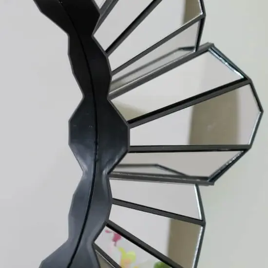 25" Sunburst Round Wall Mirror {4}