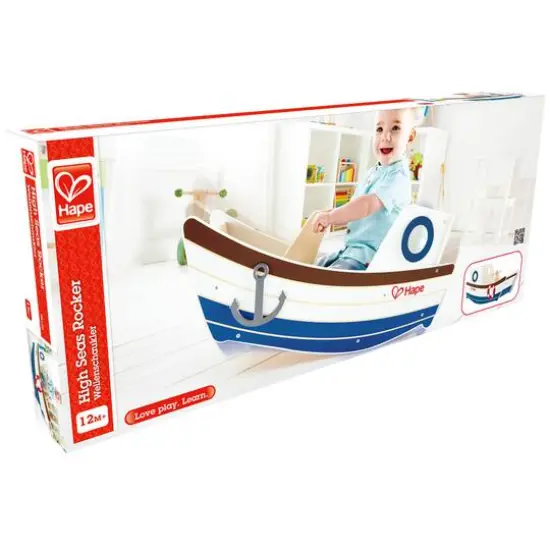 Hape High Seas Wooden Toddler Rocking Ride-On {6}