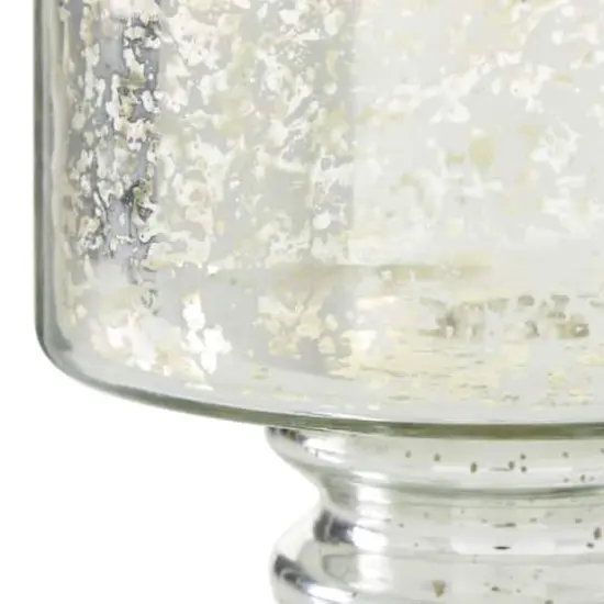 7" Clear Glass Contemporary Candle Holder {4}