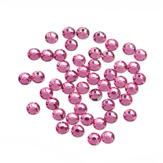 SS16 Round Hotfix Austrian Crystals by Bead Landing&trade;, 50ct. Rose {1}