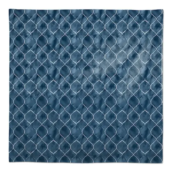 Blue Ogee Pattern 58" x 58" Tablecloth {1}
