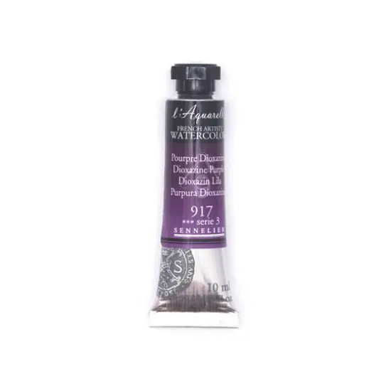 Sennelier French Artists' Watercolor, 10mL 917 Dioxazine Purple S3 {1}