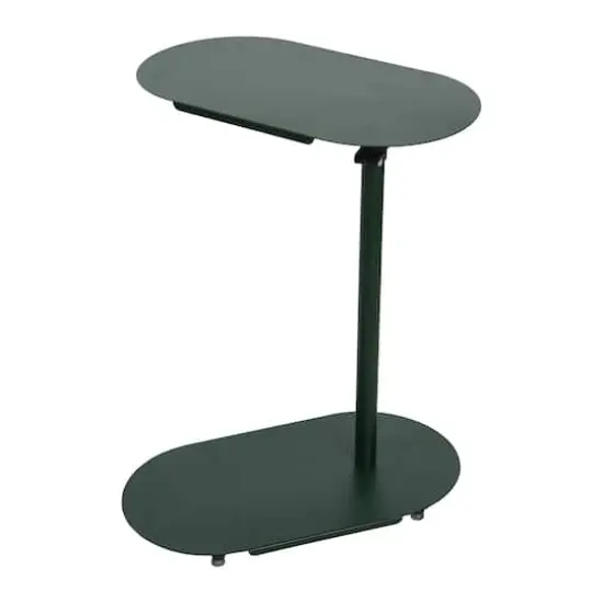 Hello Honey&reg; Modern Adjustable C-Shaped End Table Dark Green {8}