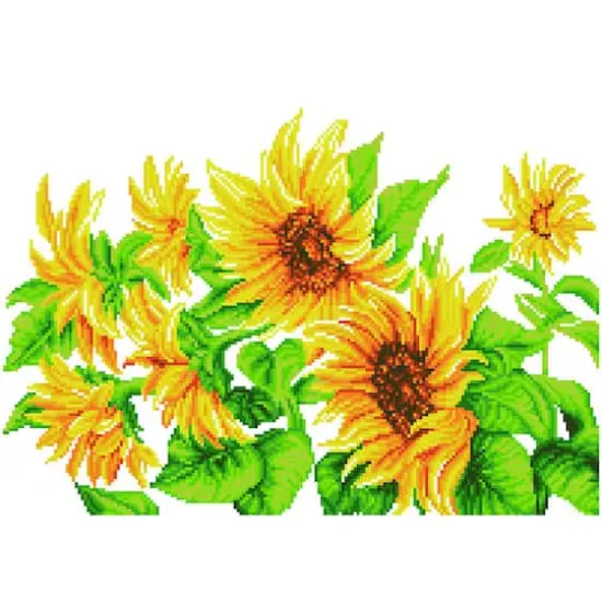 Diamond Dotz® Hazy Daze Sunflowers Diamond Painting Artwork Kit {3}