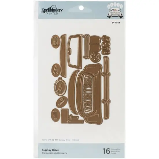Spellbinders&reg; Sunday Drive Etched Die Set {1}