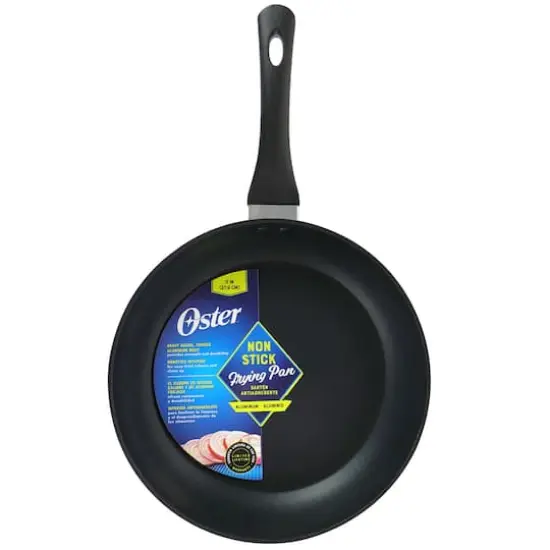 Oster Kono 11'' Black Aluminum Nonstick Frying Pan {5}