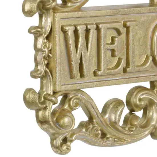 15" Gold Welcome Sign Wall D&eacute;cor by Ashland&reg; {5}
