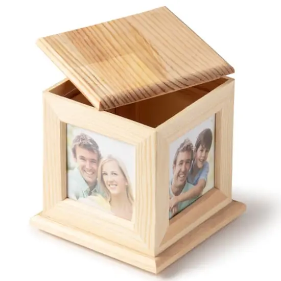 5" Wood 4-Sided Photo Caddy by Make Market&reg; {5}