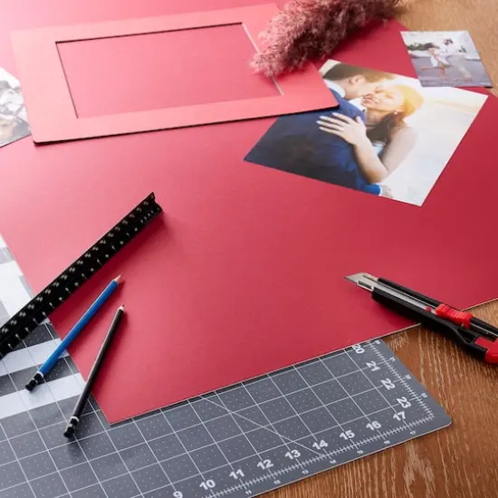 Uncut Matboard, 24" x 36" by Studio D&eacute;cor&reg; Deep Red {3}