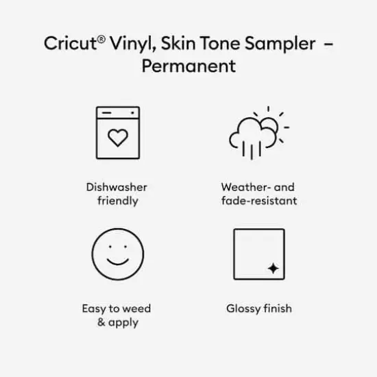 Cricut&reg; Permanent Vinyl Sampler, Skin Tone {4}