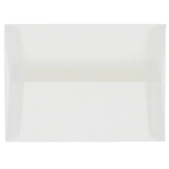 JAM Paper 4.375" x 5.75 Clear Translucent Vellum Invitation Envelopes {2}