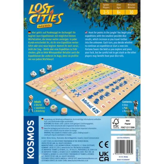 Thames & Kosmos Lost Cities Roll & Write {3}