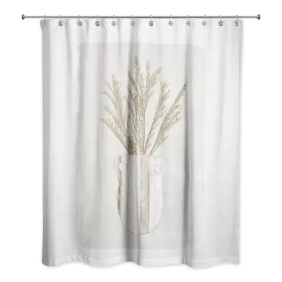 Pampas Jug Striped 71" x 74" Shower Curtain {3}