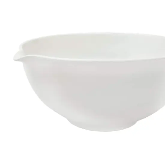 Hello Honey® 16" Antique White Reproduction Ceramic Batter Bowl {4}